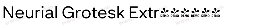 Neurial Grotesk Extr字体转换